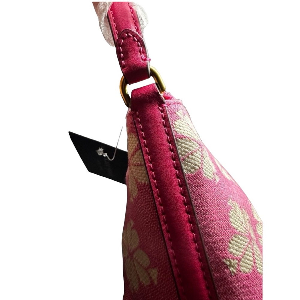 NWT Kate Spade Flower Two-tone Canvas East West Pochette - Picture 8 of 16
